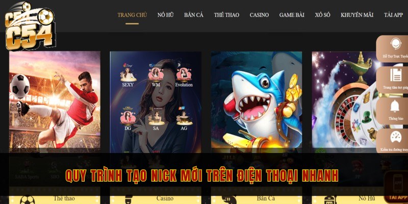 Quy trình tạo nick mới trên điện thoại nhanh