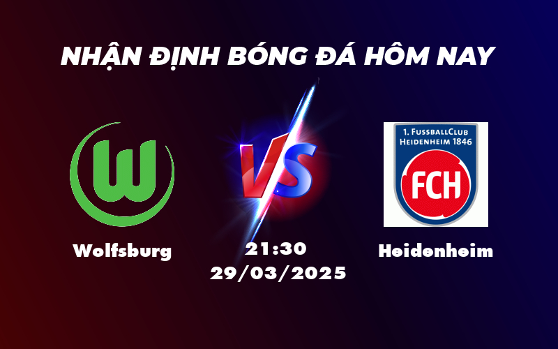 Nhận định soi kèo Wolfsburg vs Heidenheim Cơ hội bứt phá cho đội chủ nhà 1 wolfsburg heidenheim 29 03 bundesliga