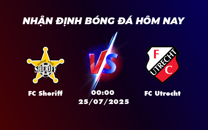 Nhận định soi kèo FC Sheriff vs FC Utrecht Liệu Sheriff có tạo nên bất ngờ 1 fc sheriff fc utrecht 25 07 c2