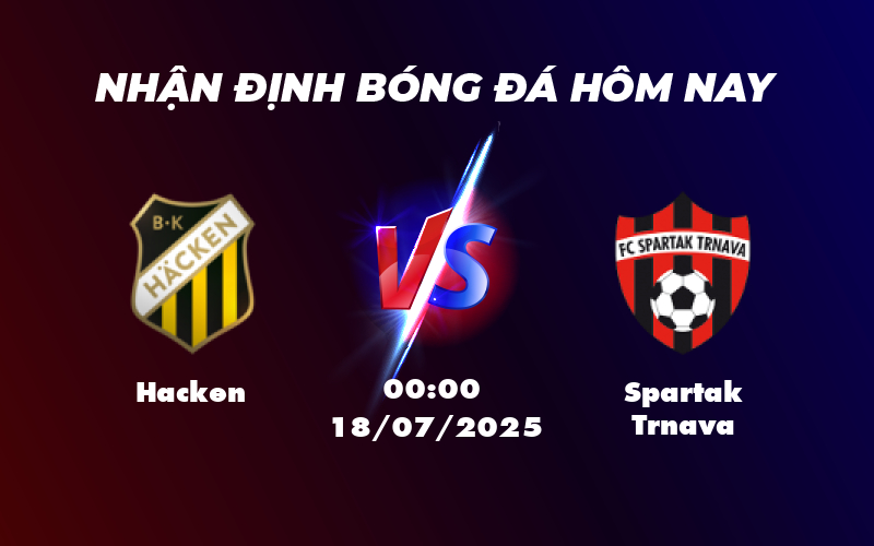 Soi kèo Hacken vs Spartak Trnava Lợi thế nghiêng về đội chủ nhà 1 hacken spartak trnava 18 07 c2