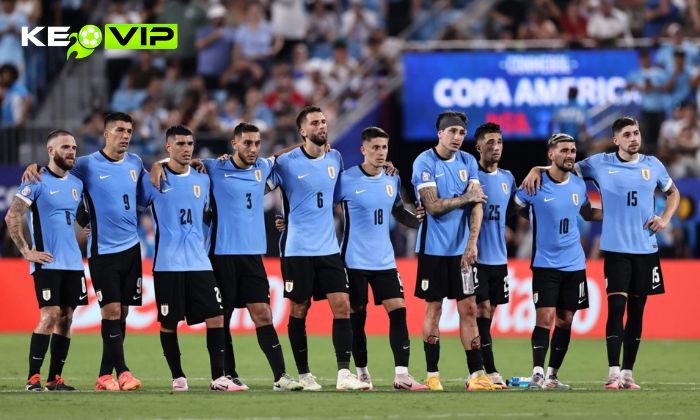 Uruguay ngồi vững ở vị trí cửa trên với mức chấp 1.25 trái